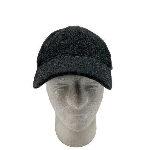 Madewell Hat Womens One Size Grey Wool Blend Baseball Adjustable Leather Strap - Picture 1 of 13